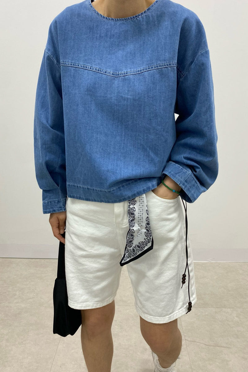 Modern Denim Blouse