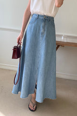 Flare Denim Skirt