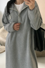 Winter Cozy Fleece Dress