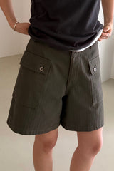 Herringbone Utility Shorts