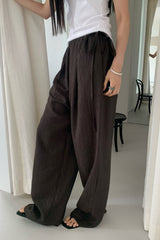 Textured Tie Pants