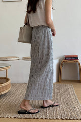 Wrinkle Stripe Skirt