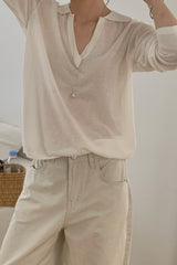 Collar Loose Knit