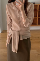 Pleats Twoway Blouse