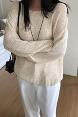 Pale Boatneck Knit