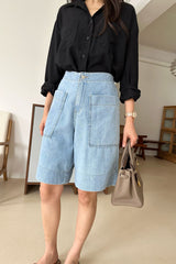 Clean Pocket Denim Shorts
