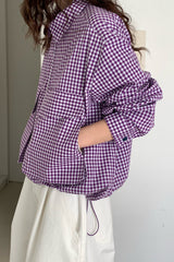 Gingham Windbreaker