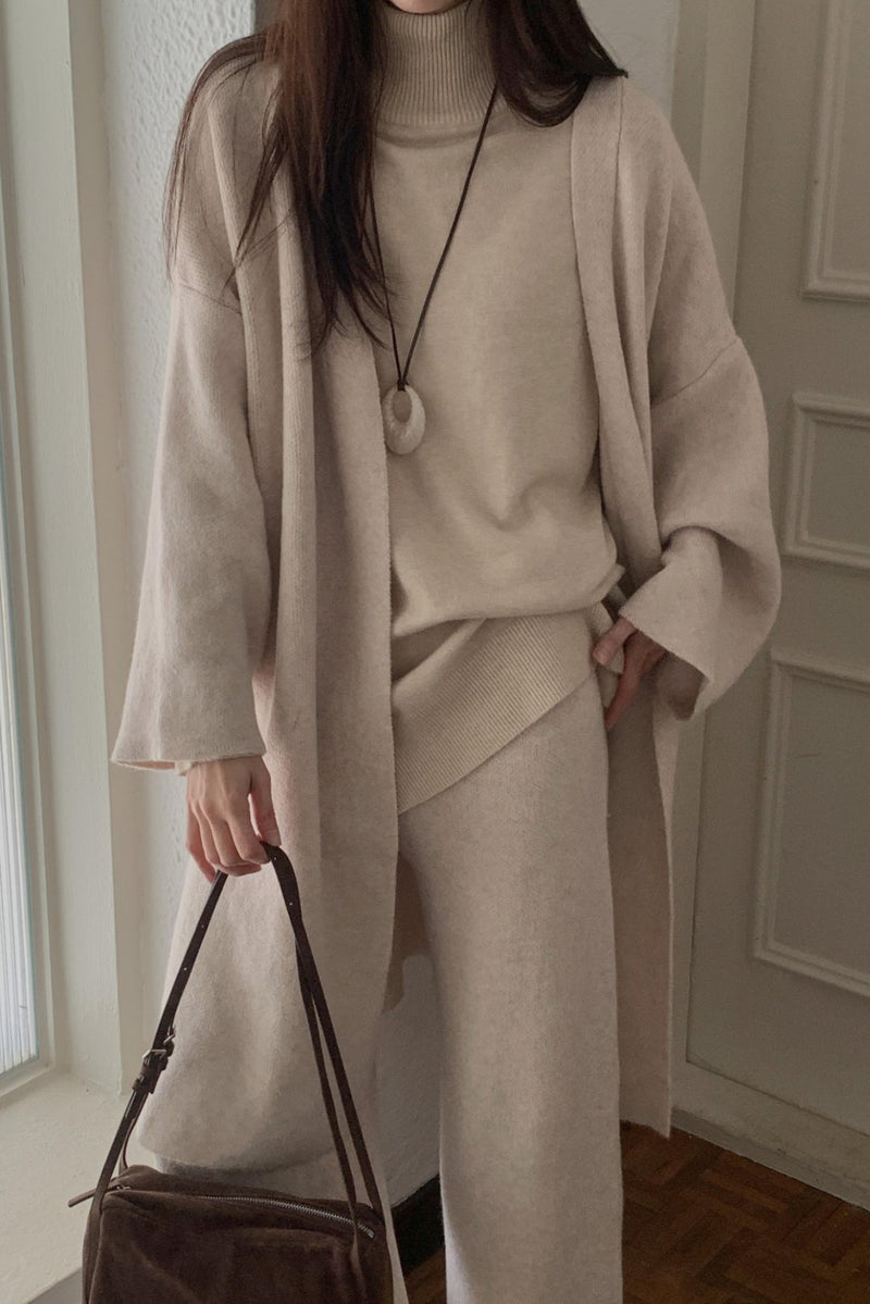 Overfit Cardigan Set