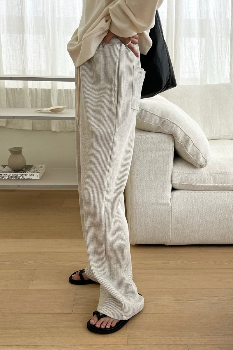 Cozy Waffle Wide Pants