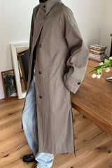 Modern High Collar Trench