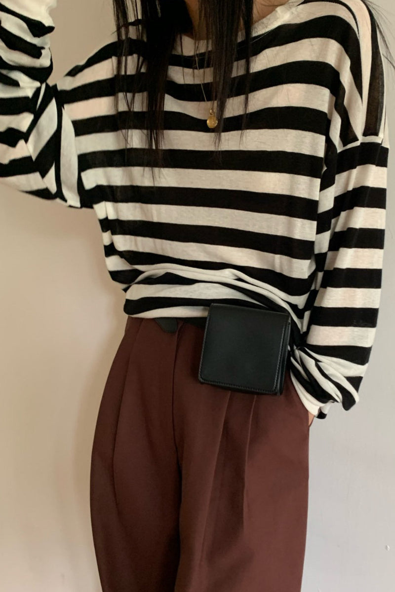 Wool Stripe Tee