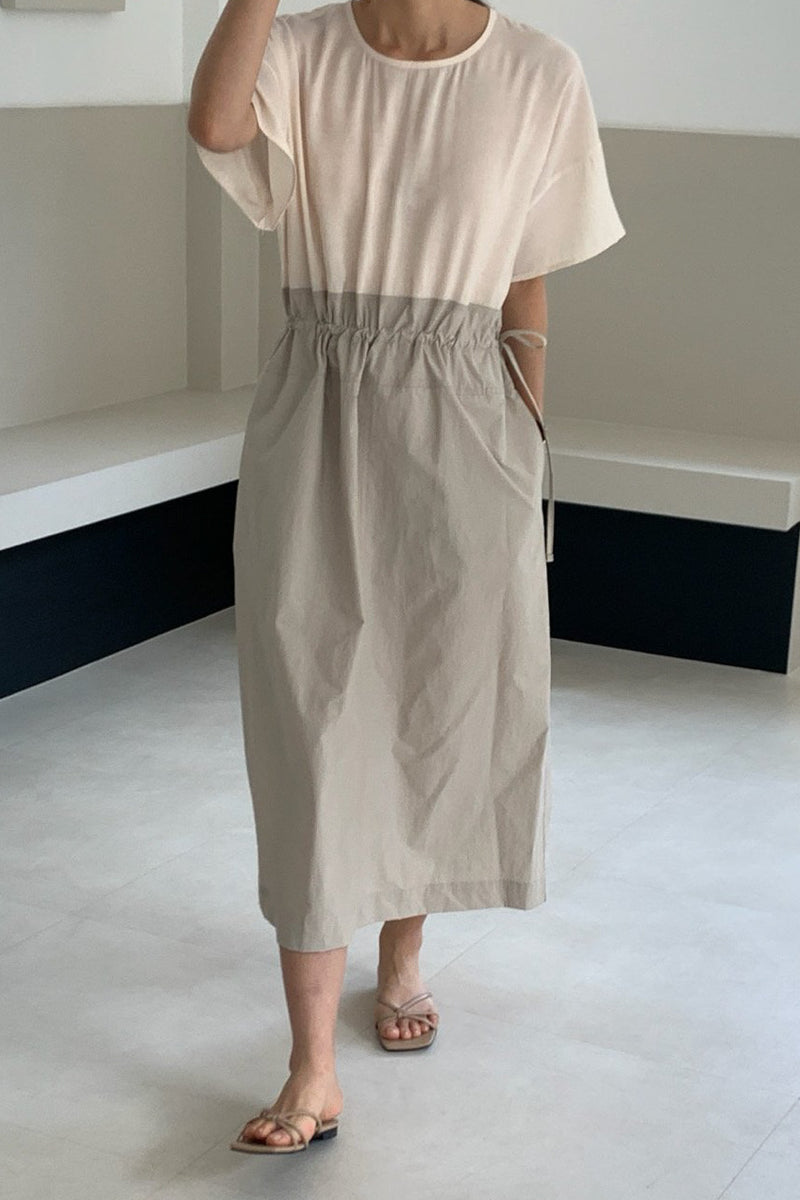 Clean Contrast Dress