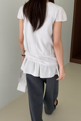 Layered Peplum Blouse