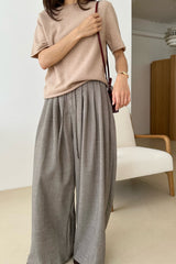 Button Wide Pants