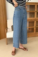 Wide Hem Stitch Jeans