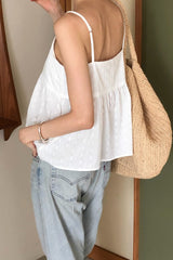 Eyelet Punch Babydoll Cami