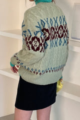 Jacquard Wool Sweater