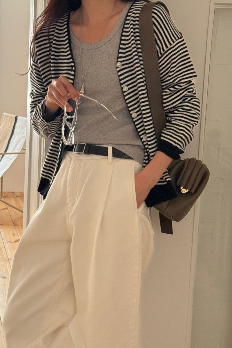 Classic Stripe Cardigan