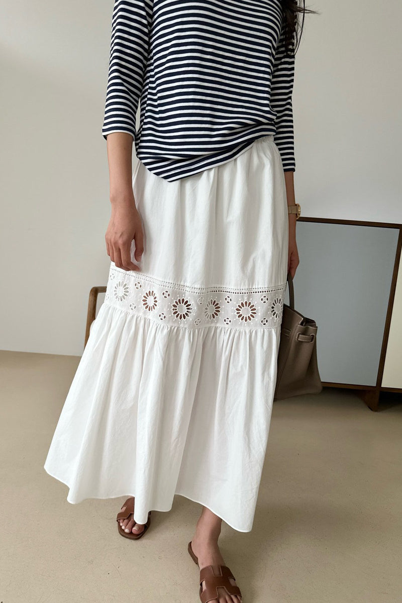 Lace Panel Skirt