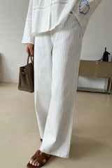 Stripe Cotton Pants