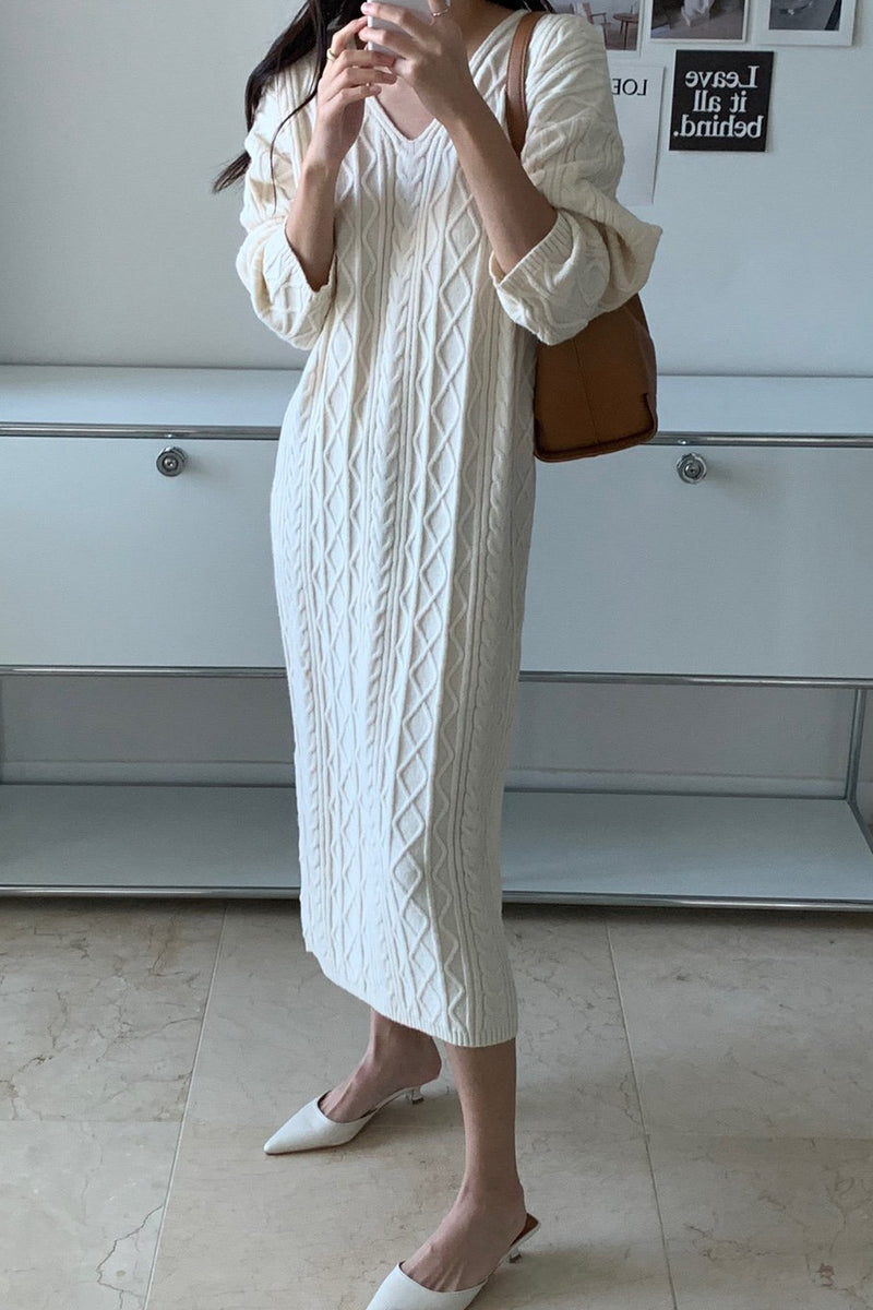 Cable Knit Dress
