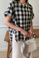 Big Gingham Blouse