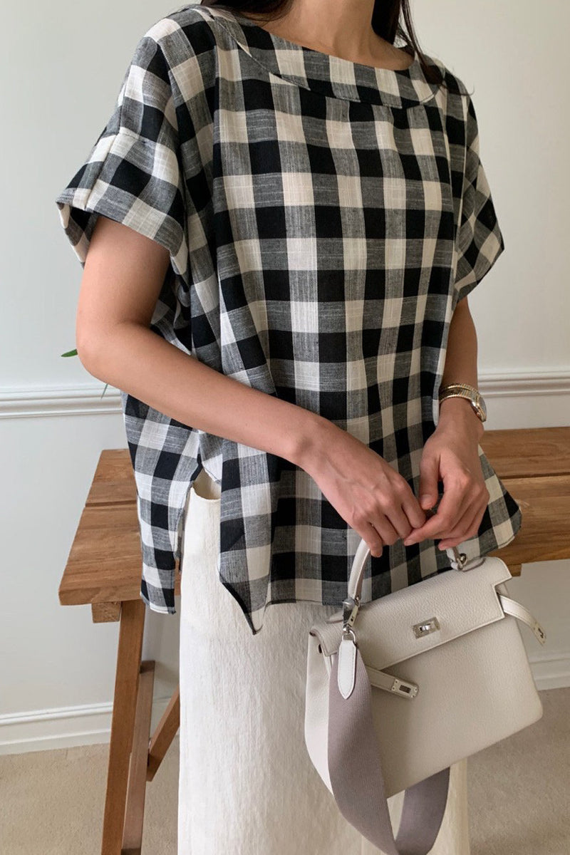 Big Gingham Blouse
