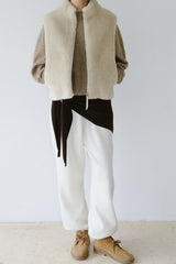 Wool Shearling Vest Jacket
