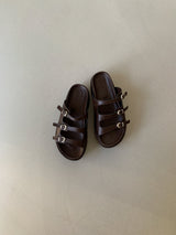 R841 Triple-Strap Platform Sandal