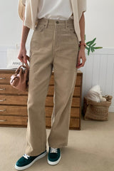 Beige Corduroy Pants