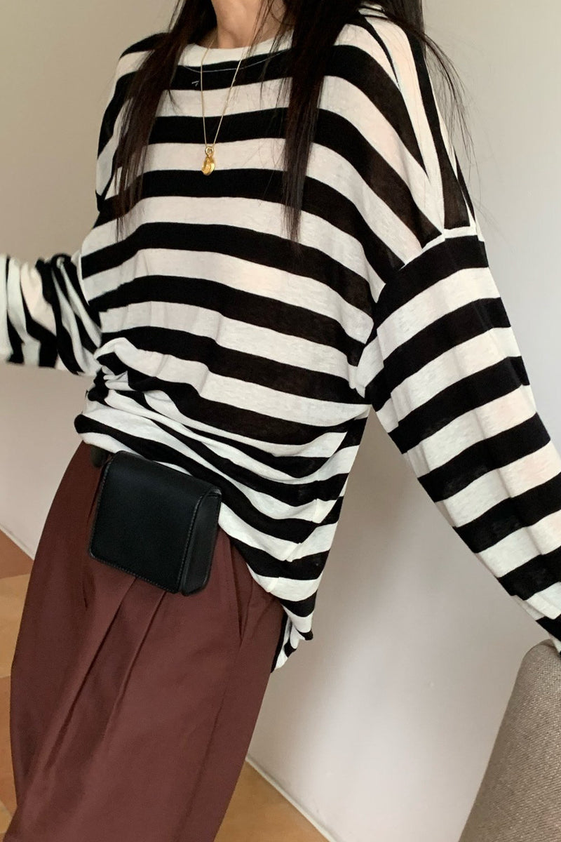 Wool Stripe Tee