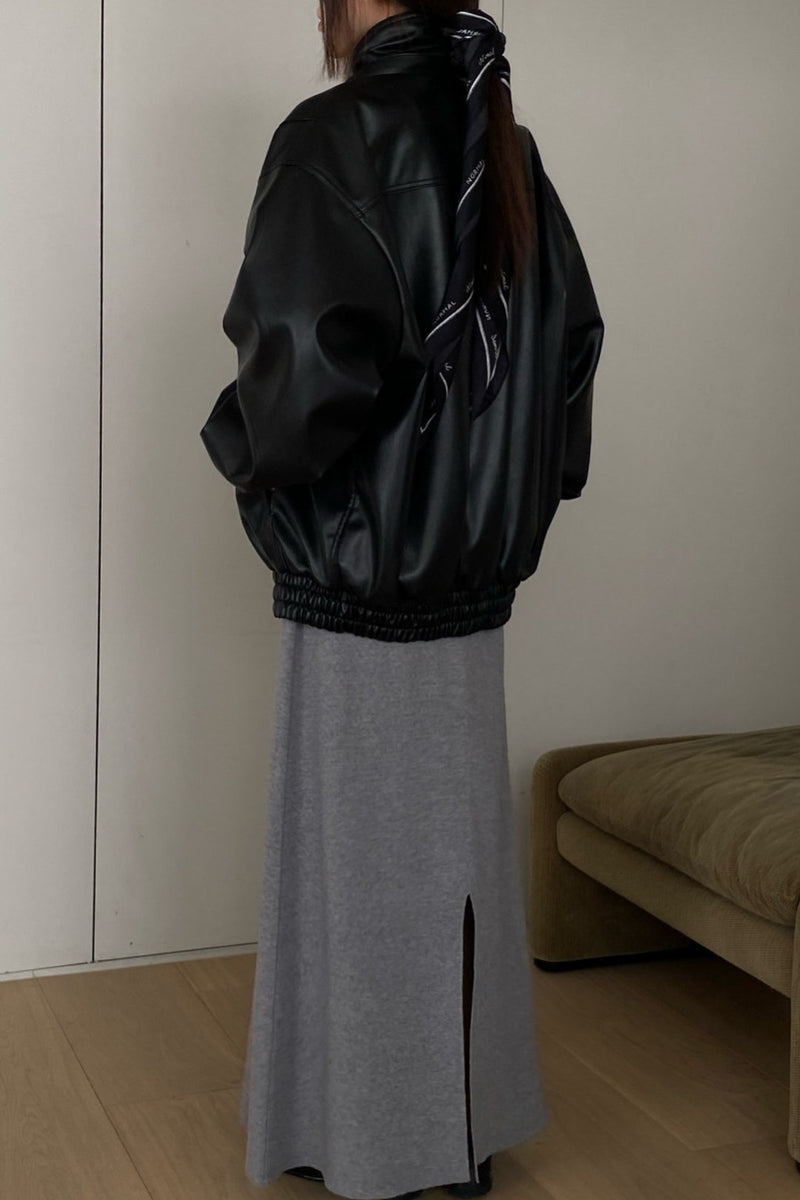 Luxe Hooded Leather Jacket