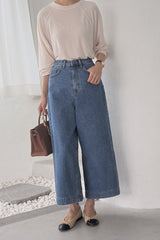 Back Seam Crop Denim