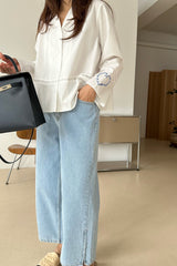 Heart Embroidery Blouse