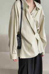 Wrap Tencel Shirt