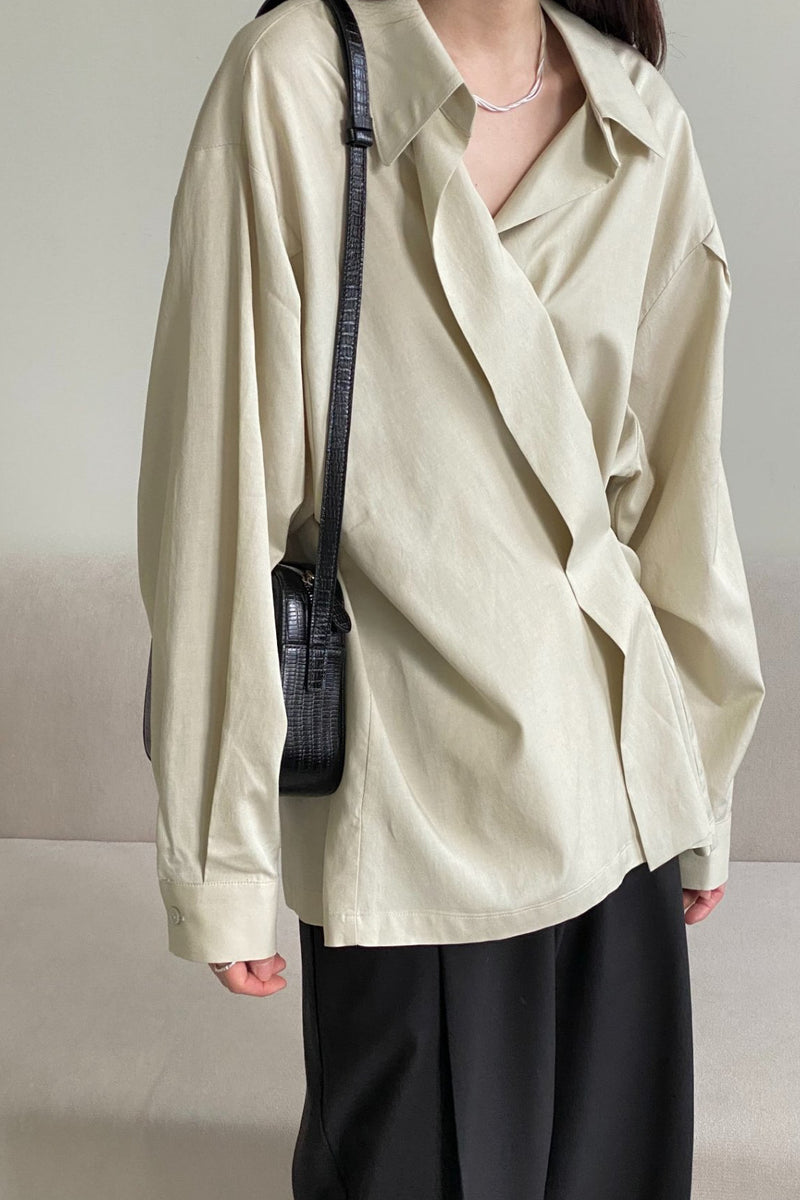 Wrap Tencel Shirt