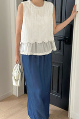 Pure Scallop Lace Blouse