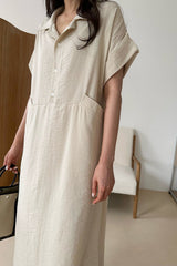 Side Pocket Shirt Dress