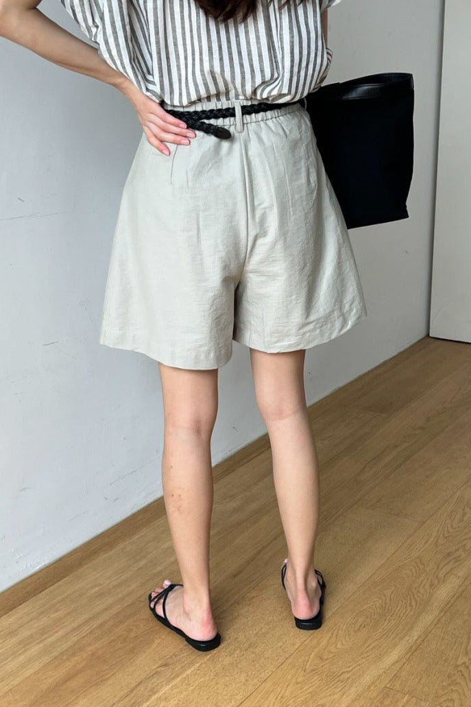 Braided Belt Shorts (Belt Included)