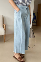 Light Pintuck Denim Pants