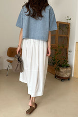 Crop Denim Shacket