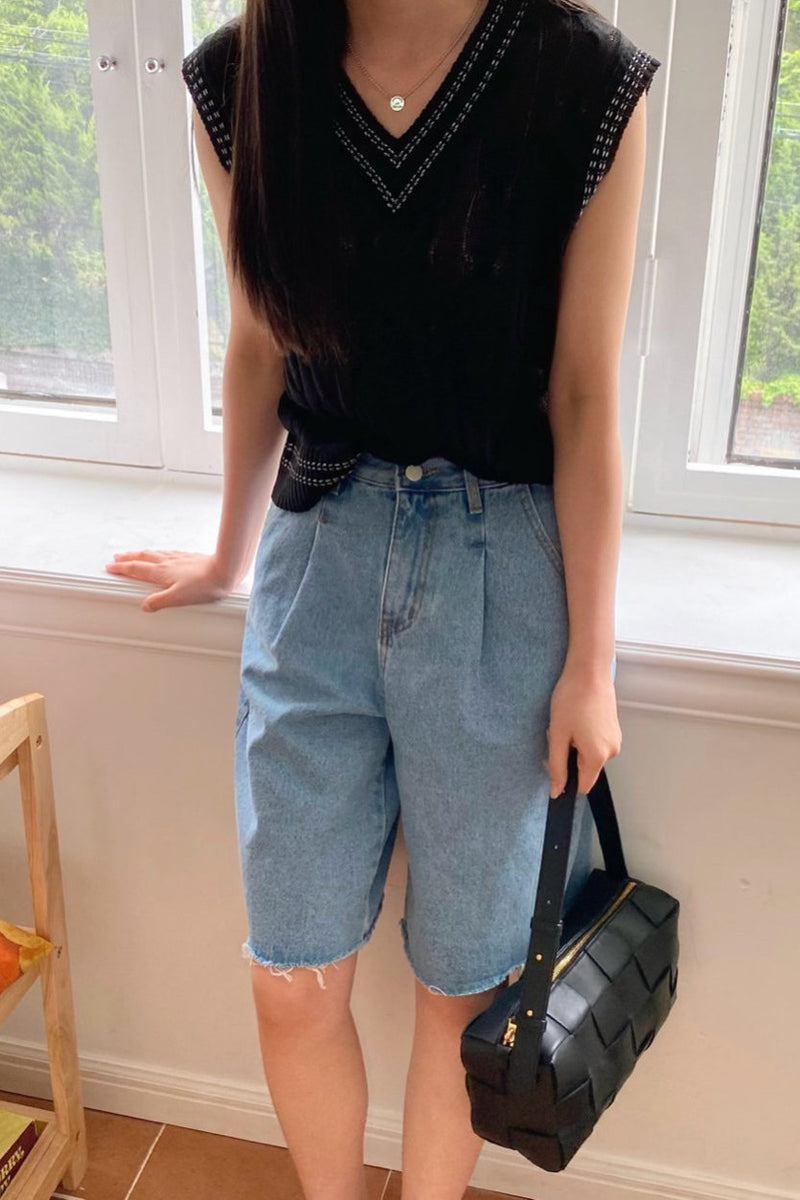 Half Pleat Denim