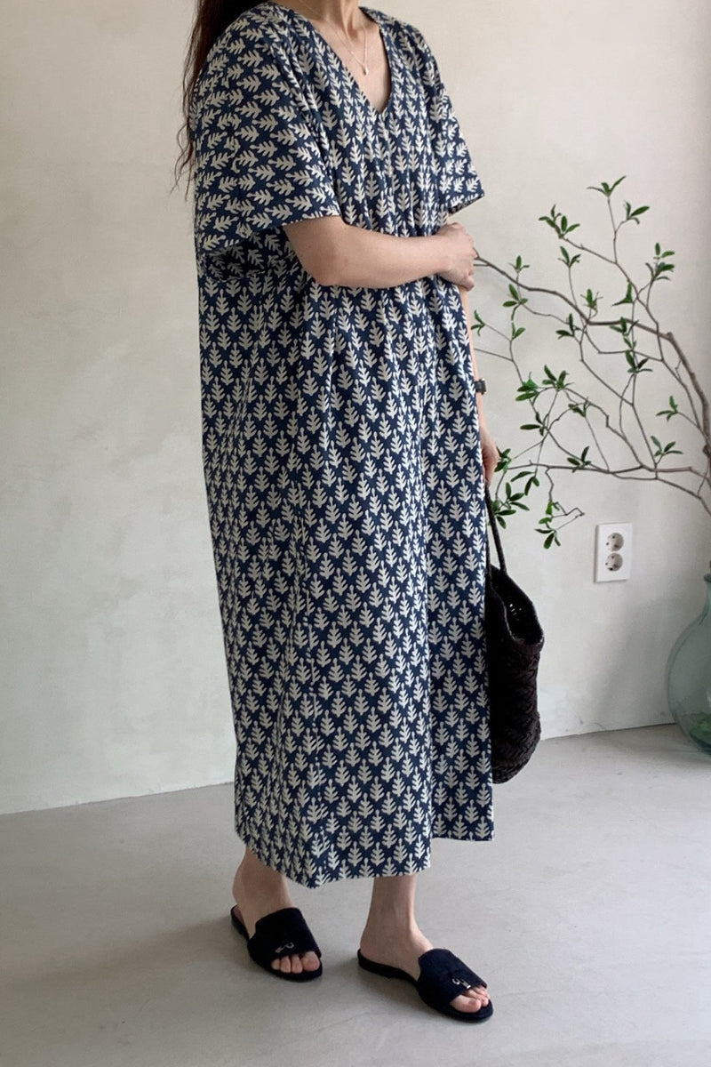 Leafy Yarn Dye Dress