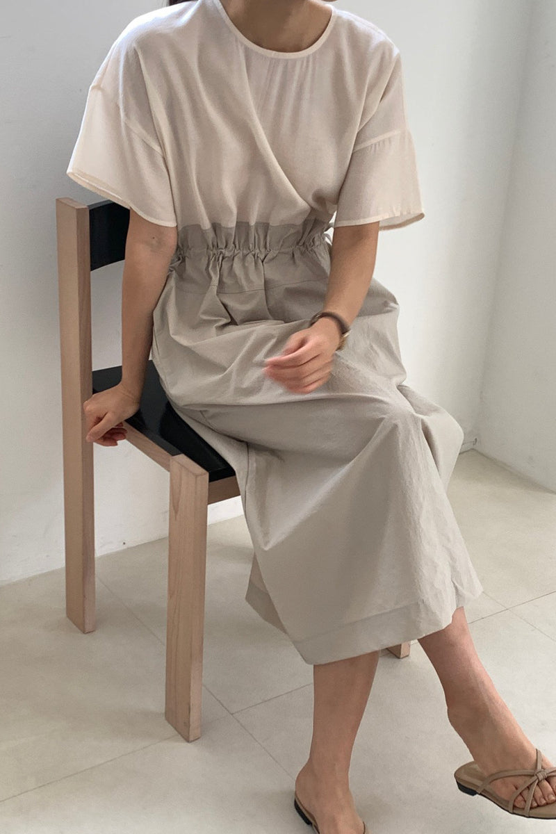 Clean Contrast Dress