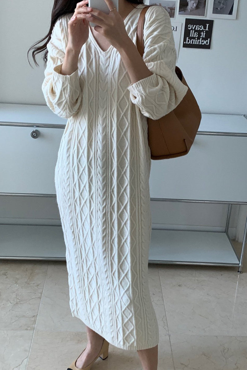 Cable Knit Dress