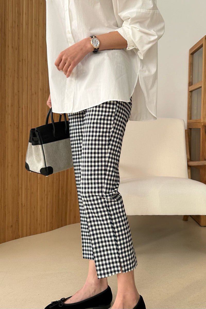 Gingham Span Pants