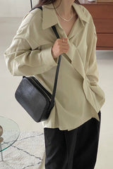 Wrap Tencel Shirt