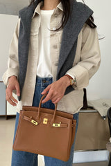 Soft Beige Denim Jacket