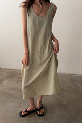 Drop Waist Midi Dress