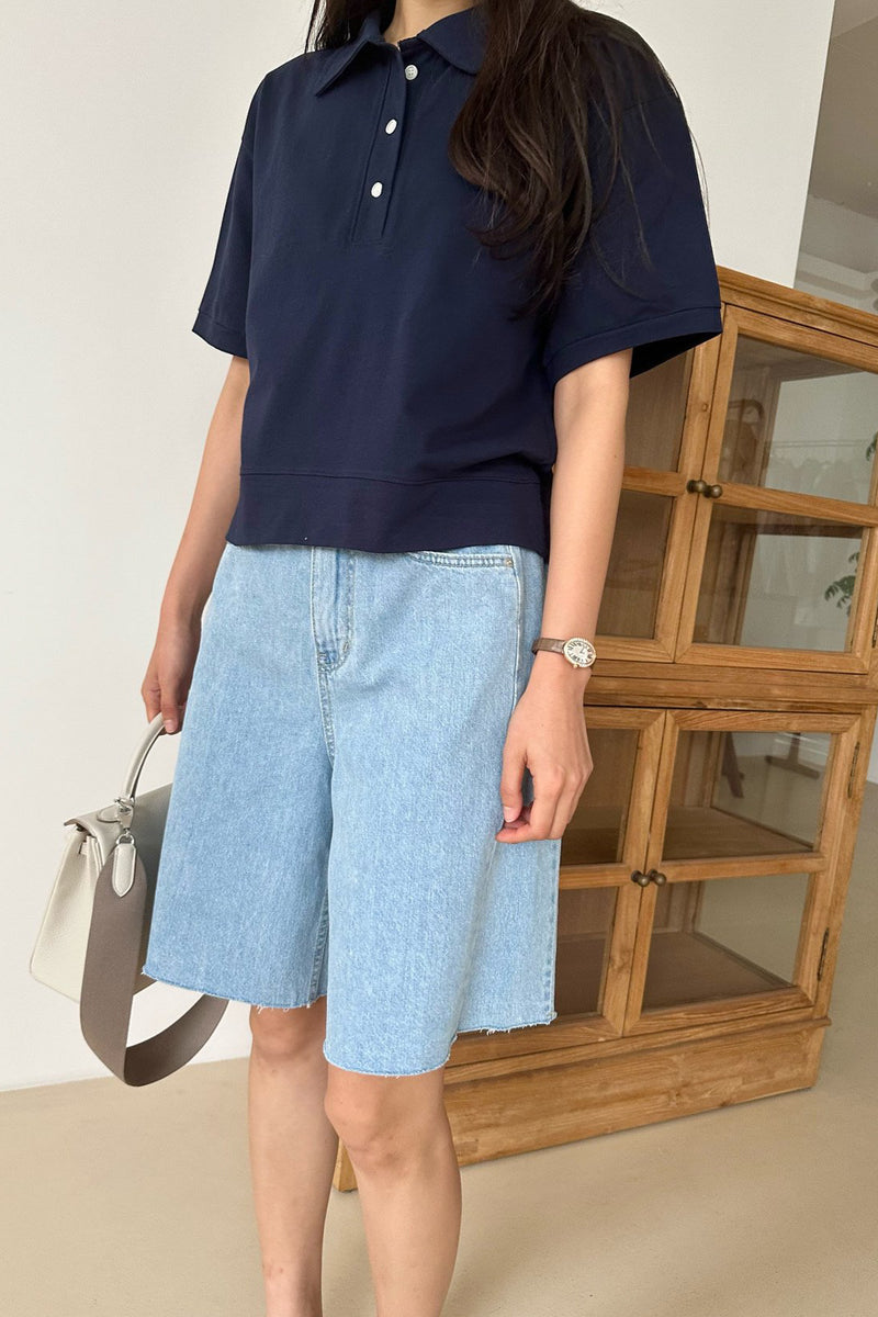 Light Mood Half Denim